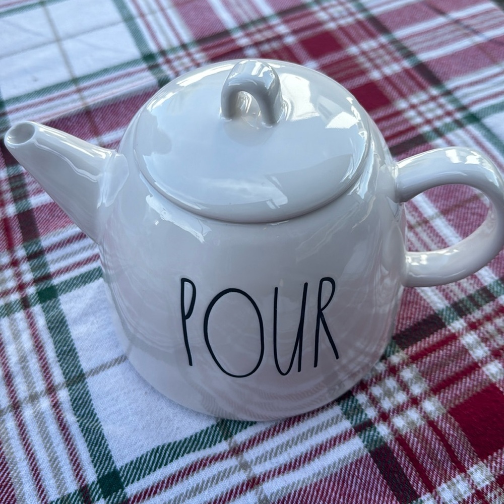 Rae Dunn POUR teapot tea kettle